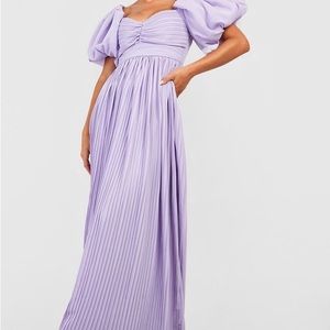 Puff sleeve maxi dress
